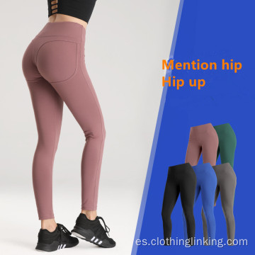 Sport Gym Leggings Mujer Cintura Alta